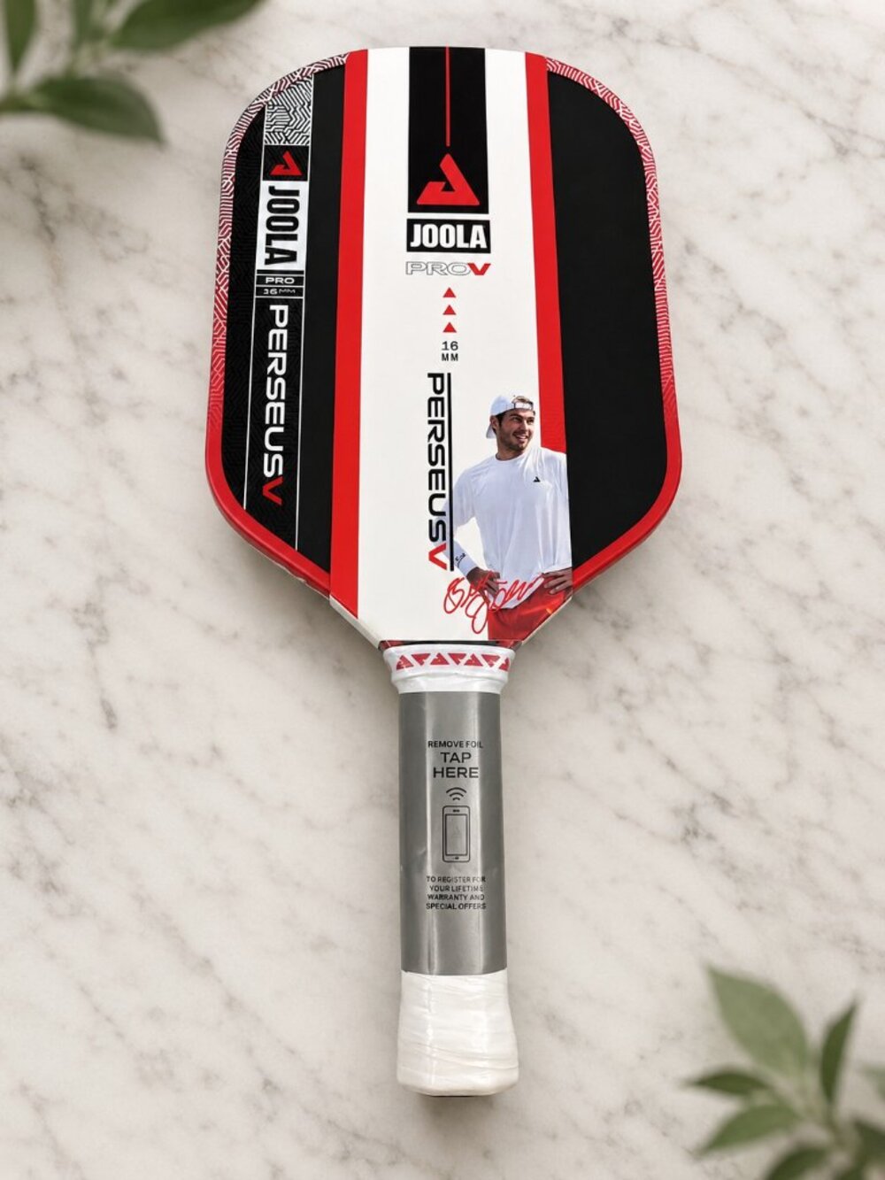 Joola Ben Johns Perseus Pro V 16mm Pickleball Paddle Red NEW Factory sealed